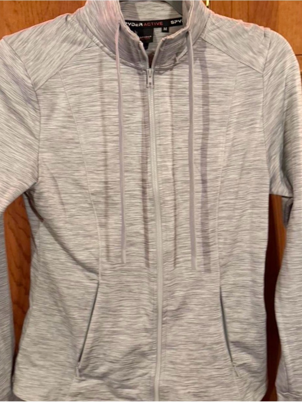 Spyder Light Heather Gray Women's Full-Zip Ski Jacket